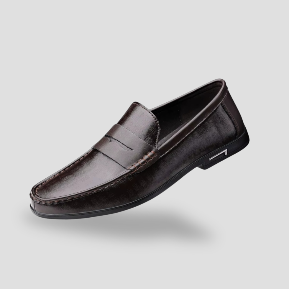Men's Leather Loafers Slip-On Casual Shoes