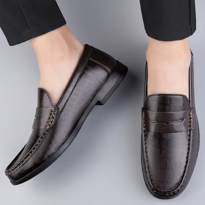 Men's Leather Loafers Slip-On Casual Shoes