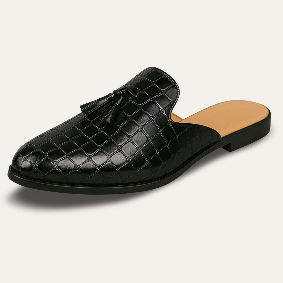Men's Leather Mule Loafers – Slip-On Comfort & Style 0