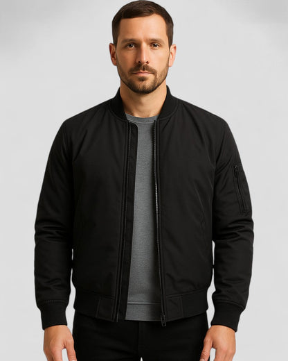 VogeLuxe | Men’s Urban Zip Bomber Jacket