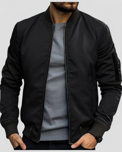 VogeLuxe | Men’s Urban Zip Bomber Jacket