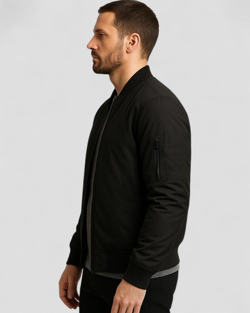 VogeLuxe | Men’s Urban Zip Bomber Jacket