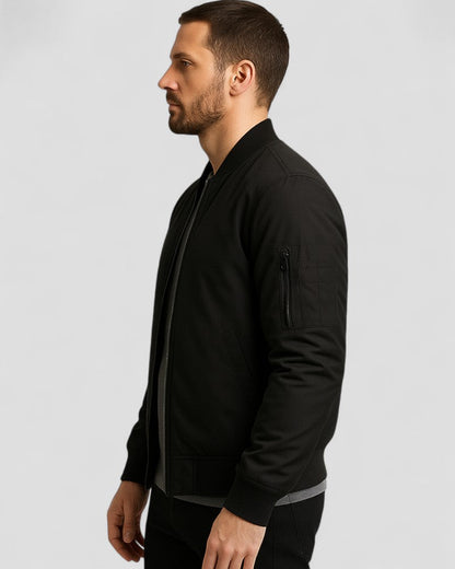 VogeLuxe | Men’s Urban Zip Bomber Jacket