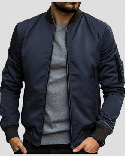 VogeLuxe | Men’s Urban Zip Bomber Jacket
