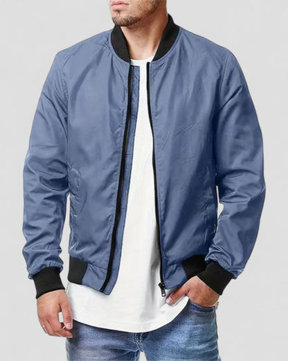 VogeLuxe | Men’s Urban Zip Bomber Jacket
