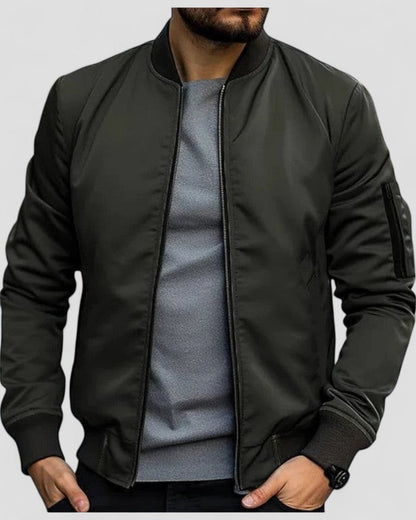 VogeLuxe | Men’s Urban Zip Bomber Jacket
