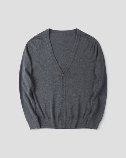 Men's Lightweight Knitted Cardigan With Buttons
