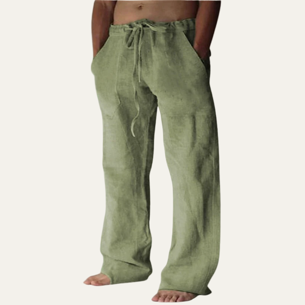 Men’s Linen Wide Loose Trousers – Relaxed Summer Style 1