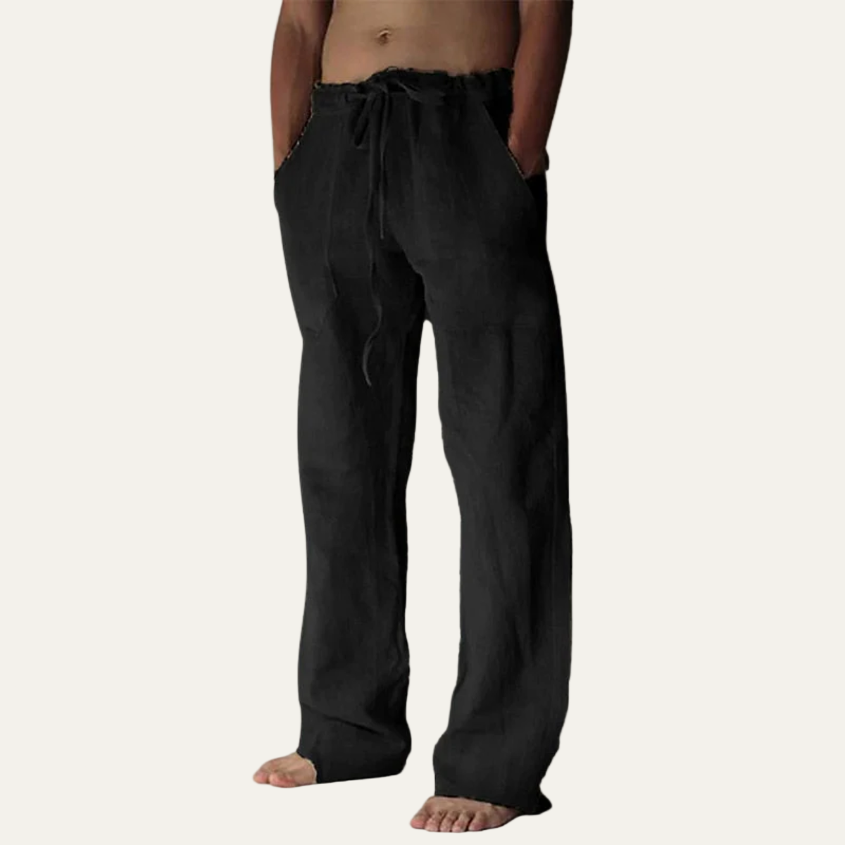 Men’s Linen Wide Loose Trousers – Relaxed Summer Style 3