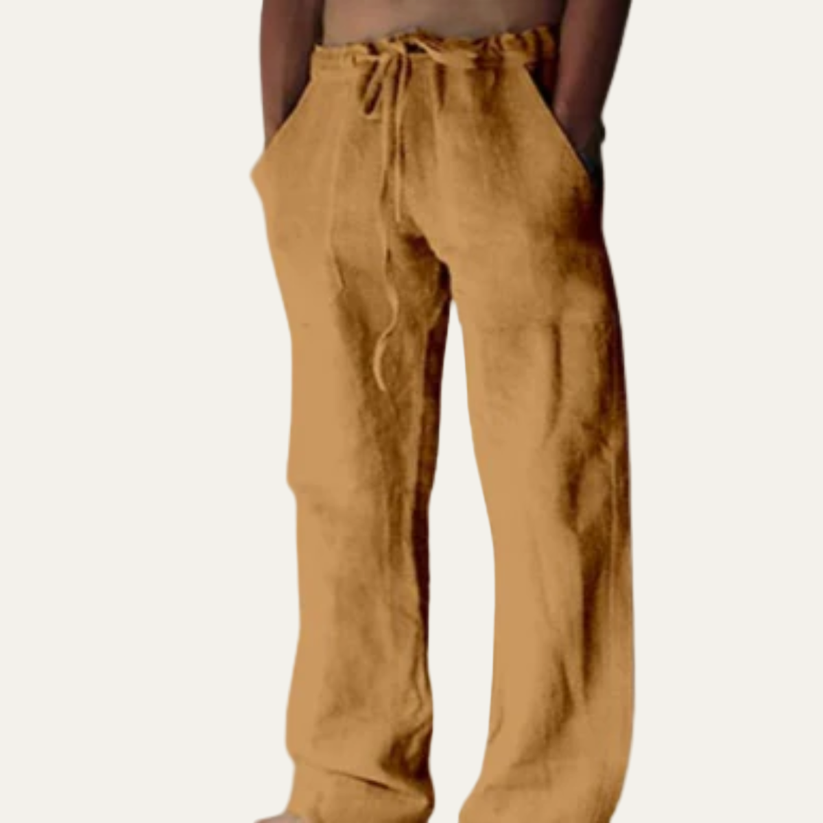 Men’s Linen Wide Loose Trousers – Relaxed Summer Style 7