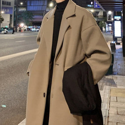 Men’s Long Belted Overcoat – Timeless Tailored Design for Old Money Elegance 2