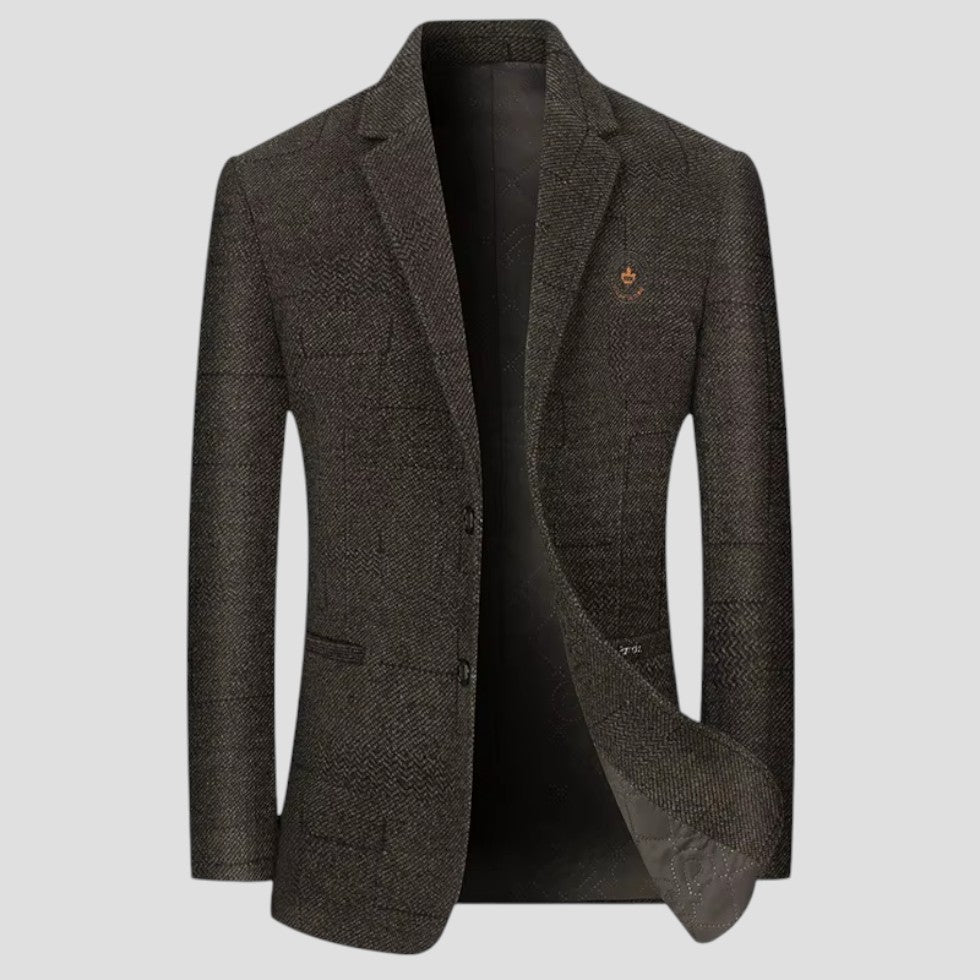 VogeLuxe | Men’s Tailored Herringbone Blazer