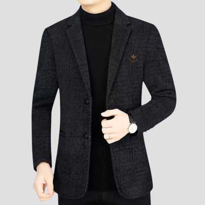 VogeLuxe | Men’s Tailored Herringbone Blazer