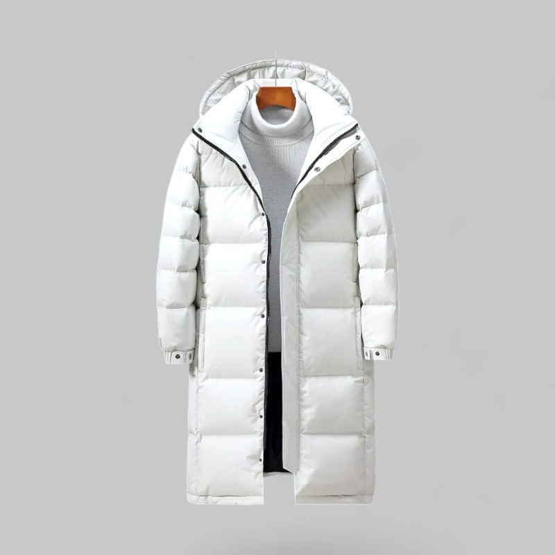 VogeLuxe | Men’s Quilted Long Hooded Puffer Parka