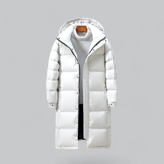 VogeLuxe | Men’s Quilted Long Hooded Puffer Parka