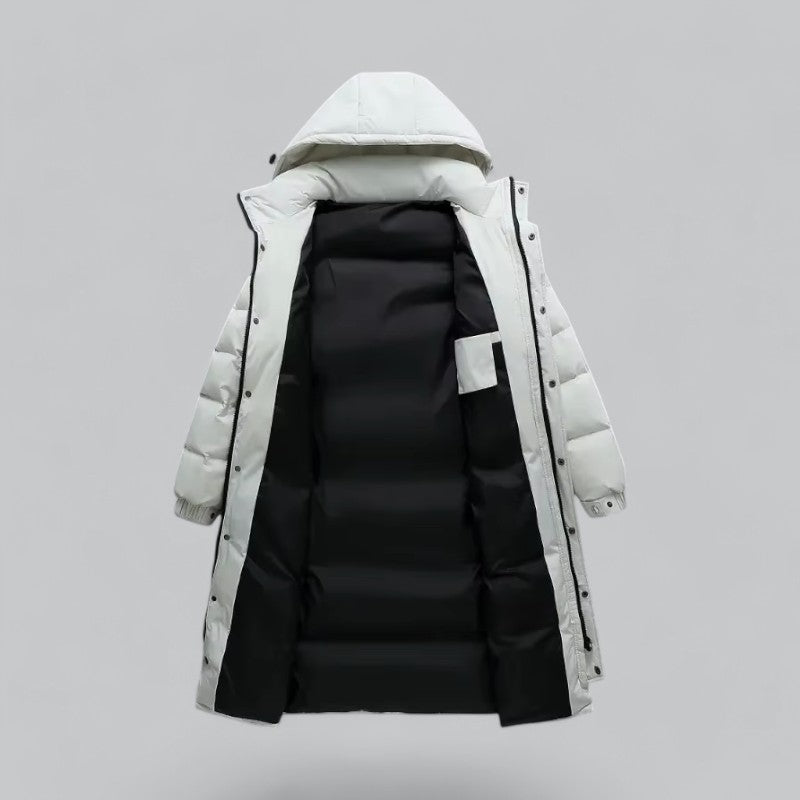VogeLuxe | Men’s Quilted Long Hooded Puffer Parka