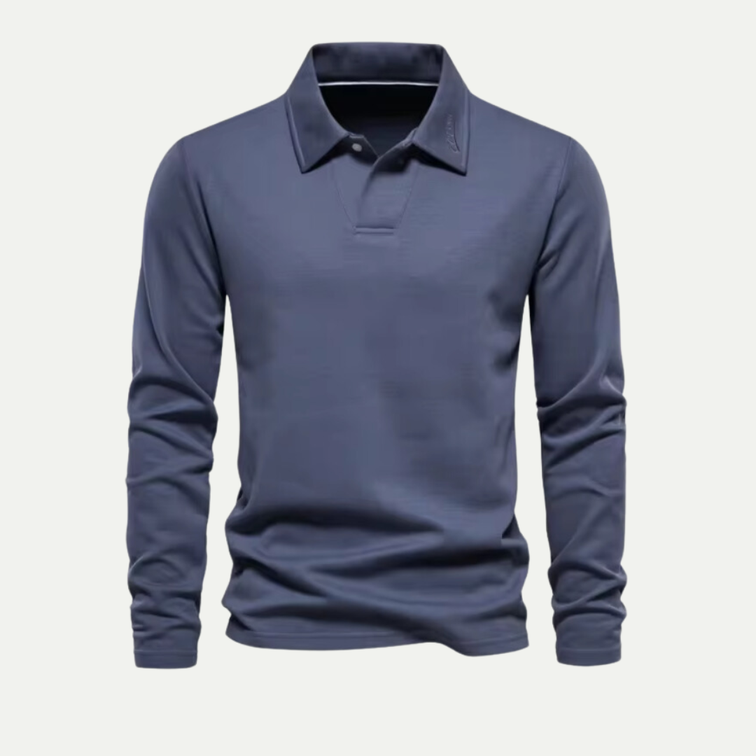 Men's Long Sleeve Golf Polo Shirt 0