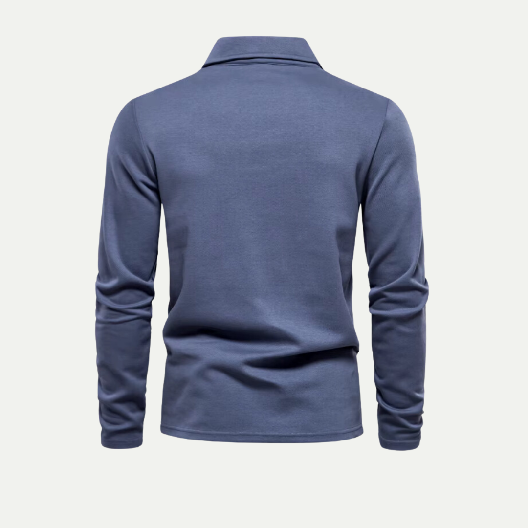 Men's Long Sleeve Golf Polo Shirt 1
