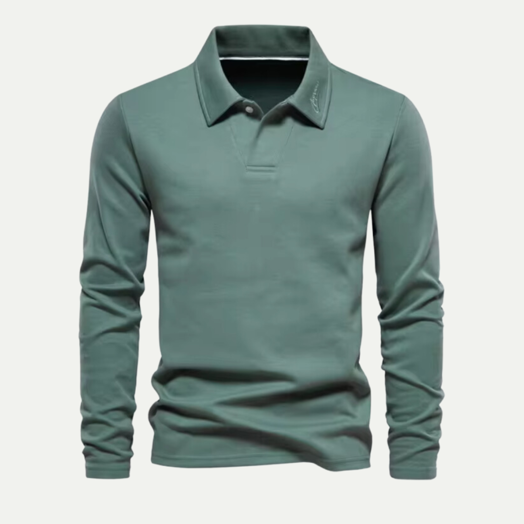 Men's Long Sleeve Golf Polo Shirt 2