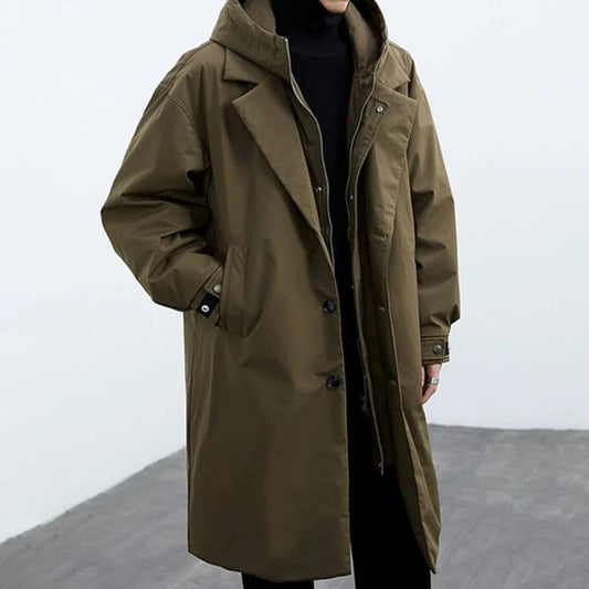 Warm Waterproof Men's Parka Winter Coat with Hood - VogeLuxe