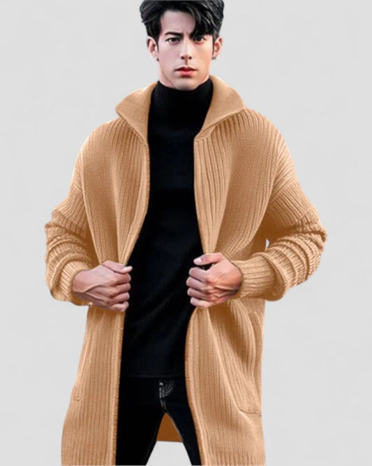 VogeLuxe | Men’s Oversized Chunky Knit Cardigan