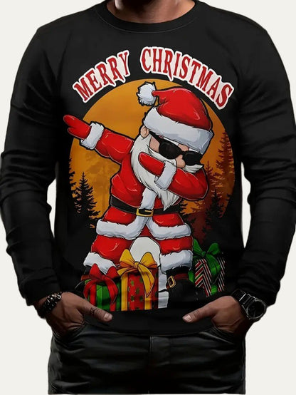 Men’s Merry Christmas Santa Pullover 1
