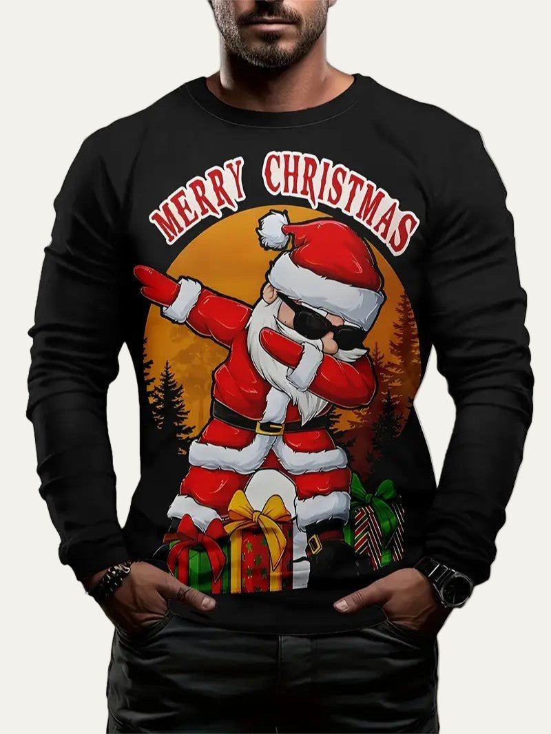 Men’s Merry Christmas Santa Pullover 2