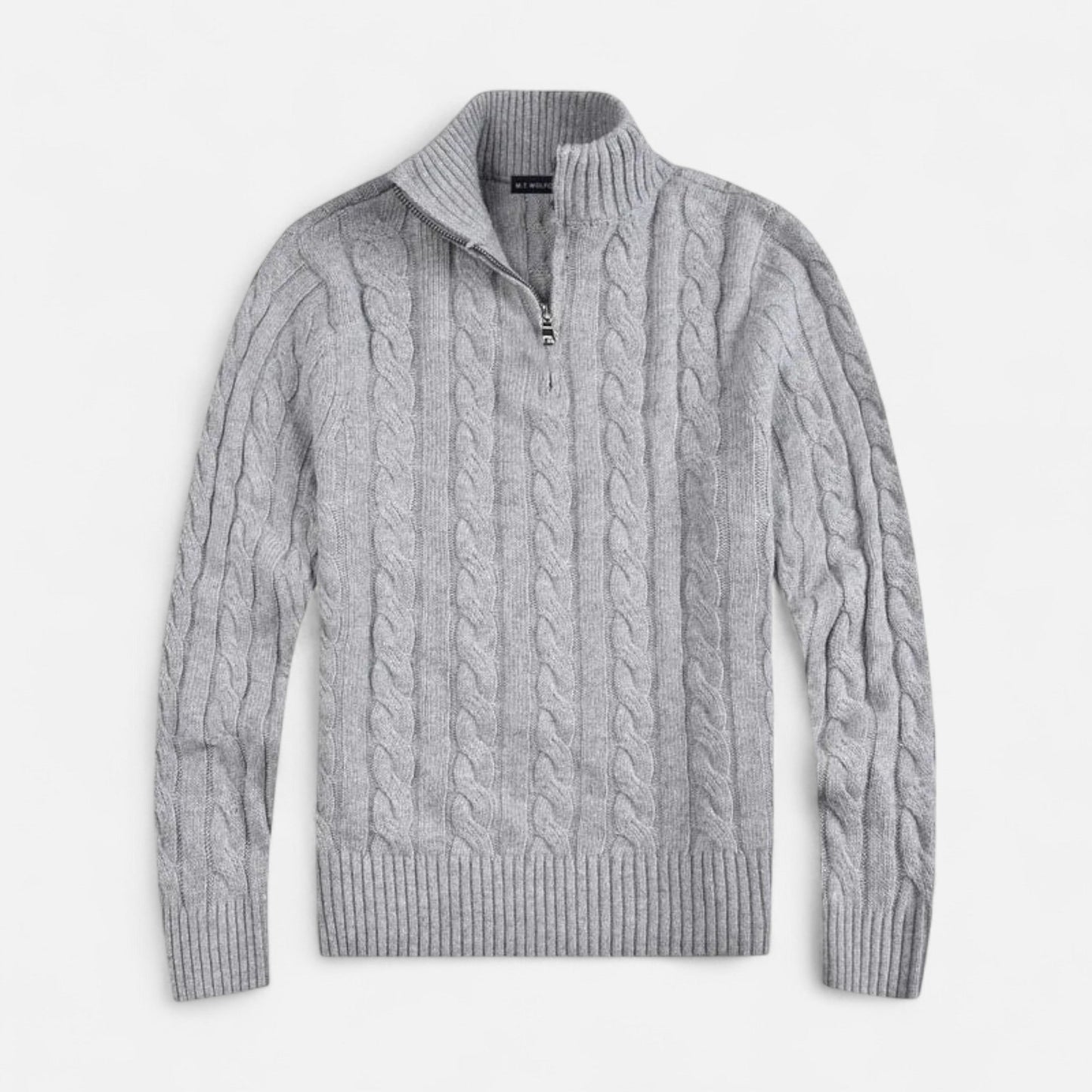 Men’s Open-Front Sweater with Subtle Stitch Detailing – Modern Layering Piece 0