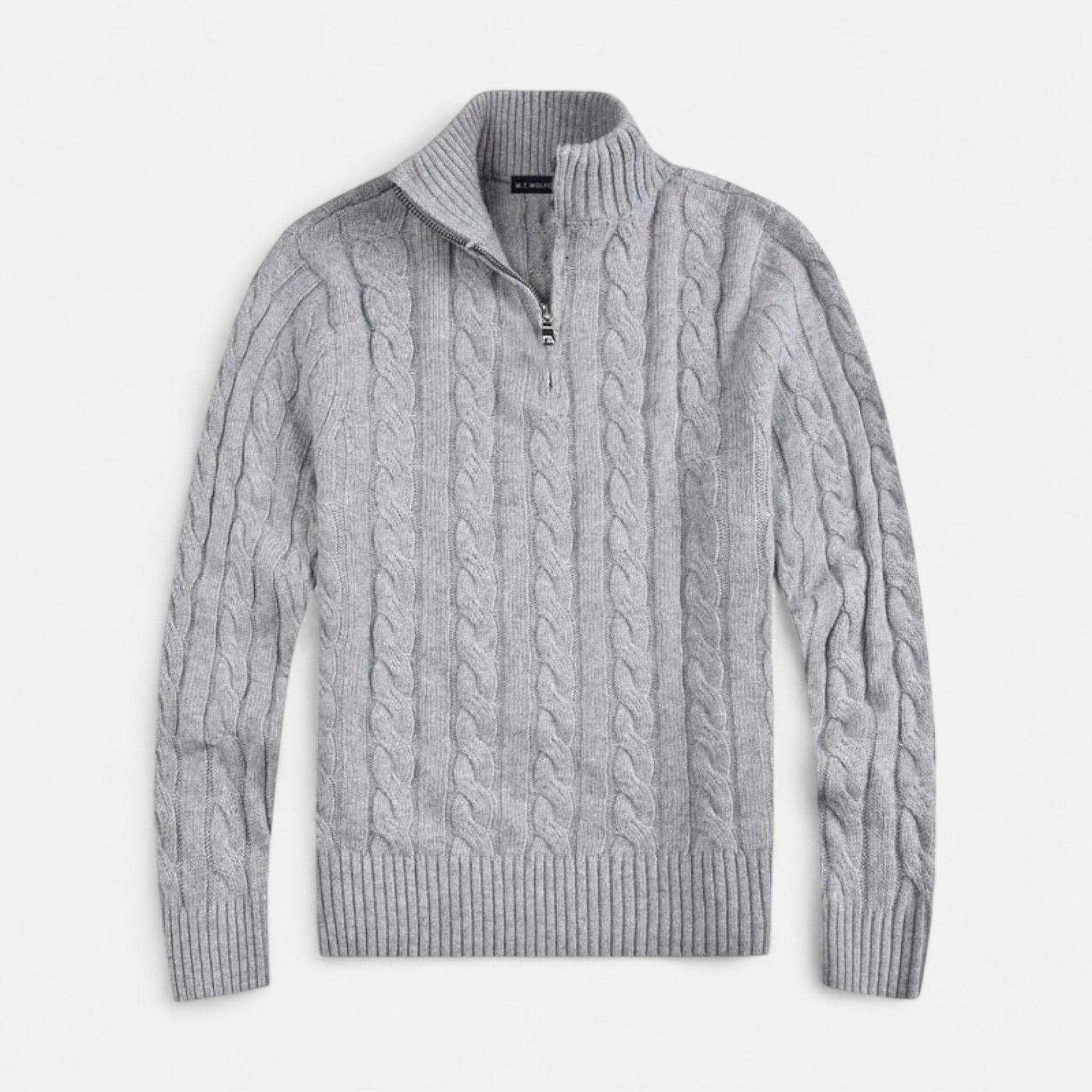 Men’s Open-Front Sweater with Subtle Stitch Detailing – Modern Layering Piece 0