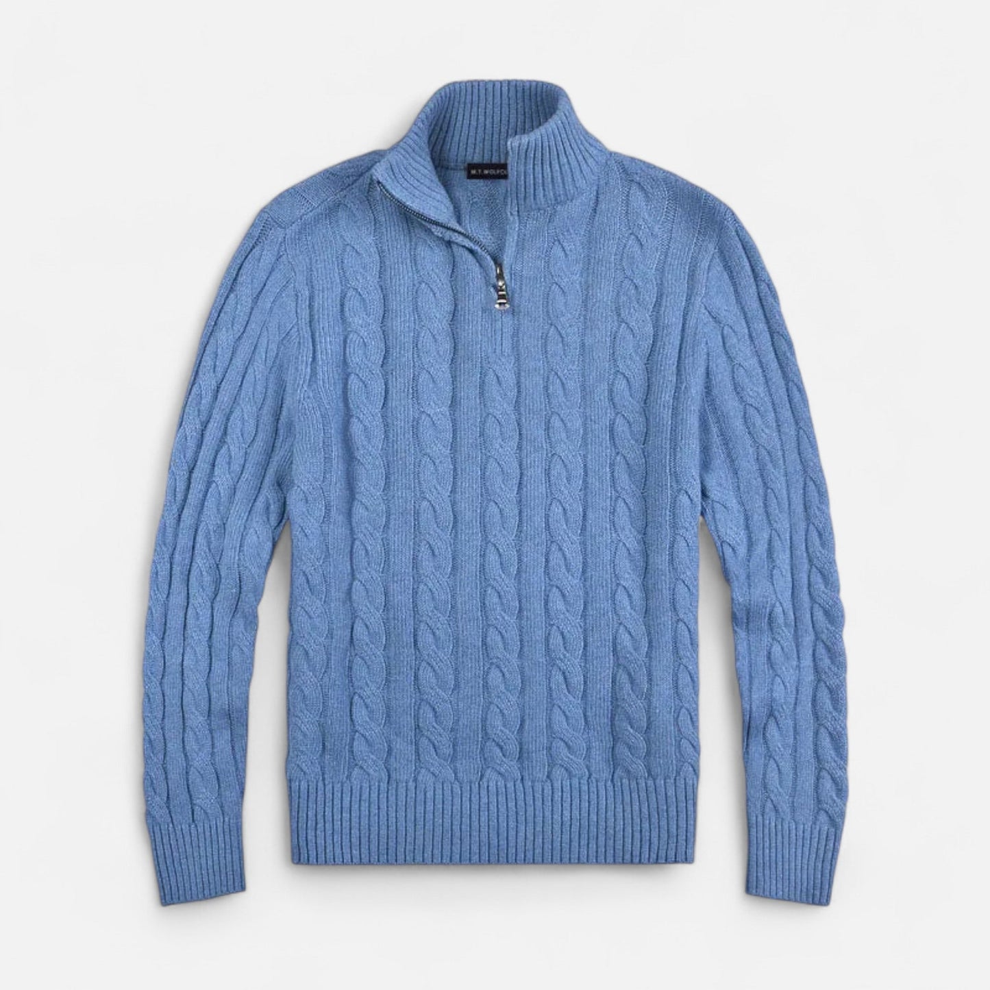 Men’s Open-Front Sweater with Subtle Stitch Detailing – Modern Layering Piece 1