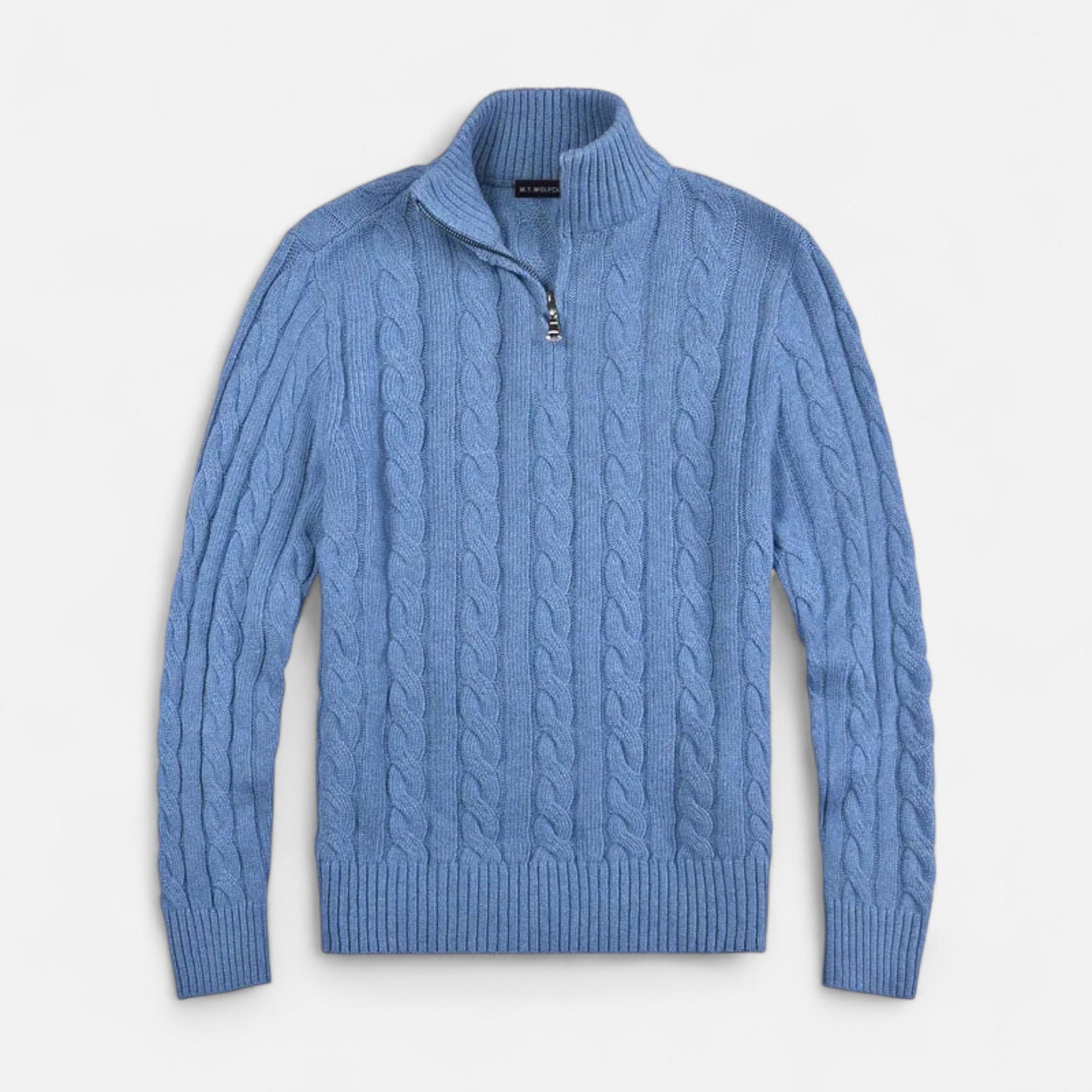 Men’s Open-Front Sweater with Subtle Stitch Detailing – Modern Layering Piece 1