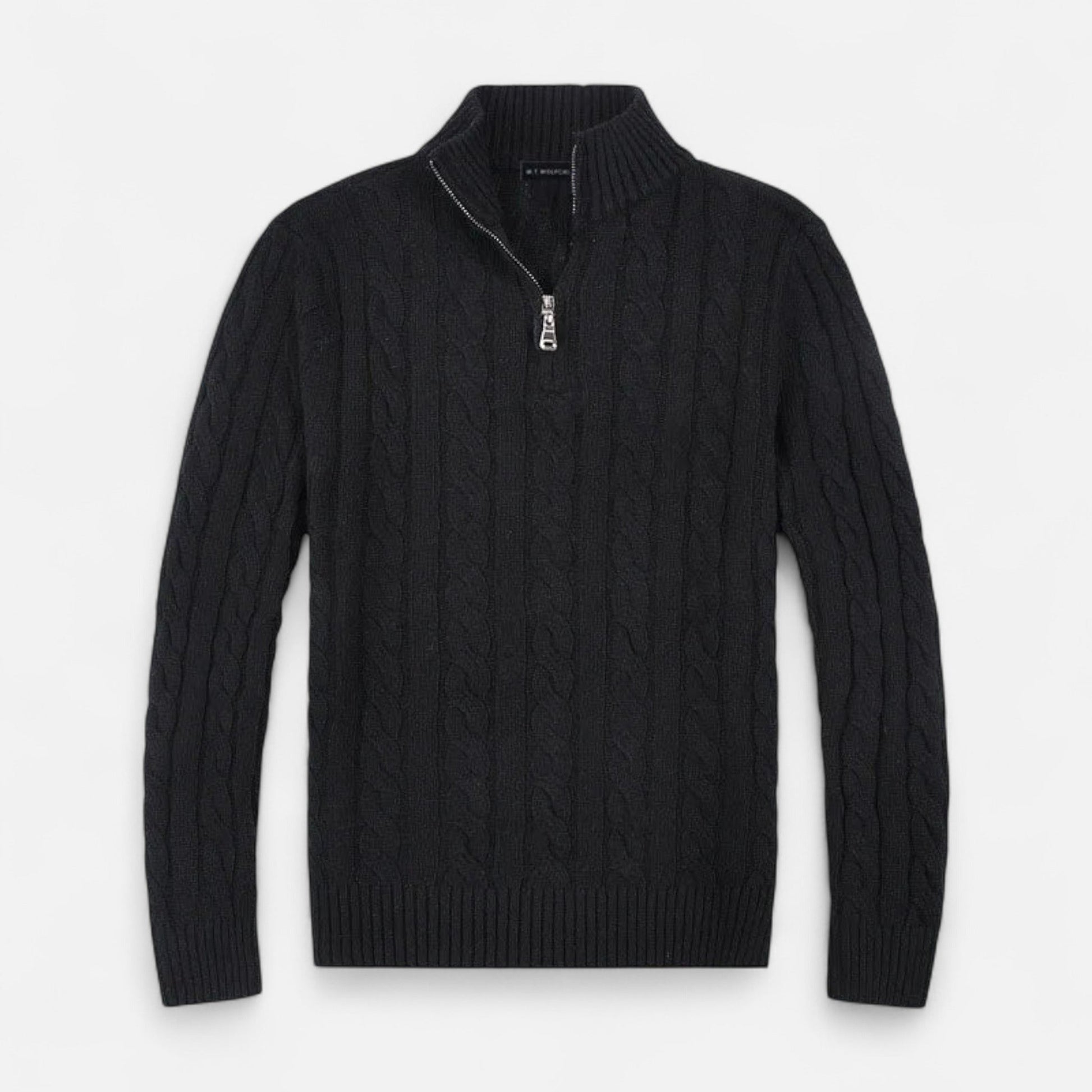 Men’s Open-Front Sweater with Subtle Stitch Detailing – Modern Layering Piece 3