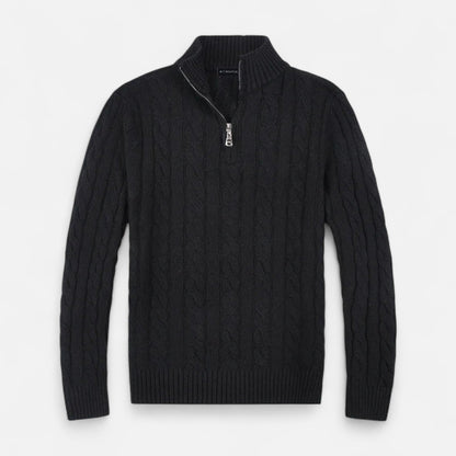 Men’s Open-Front Sweater with Subtle Stitch Detailing – Modern Layering Piece 3