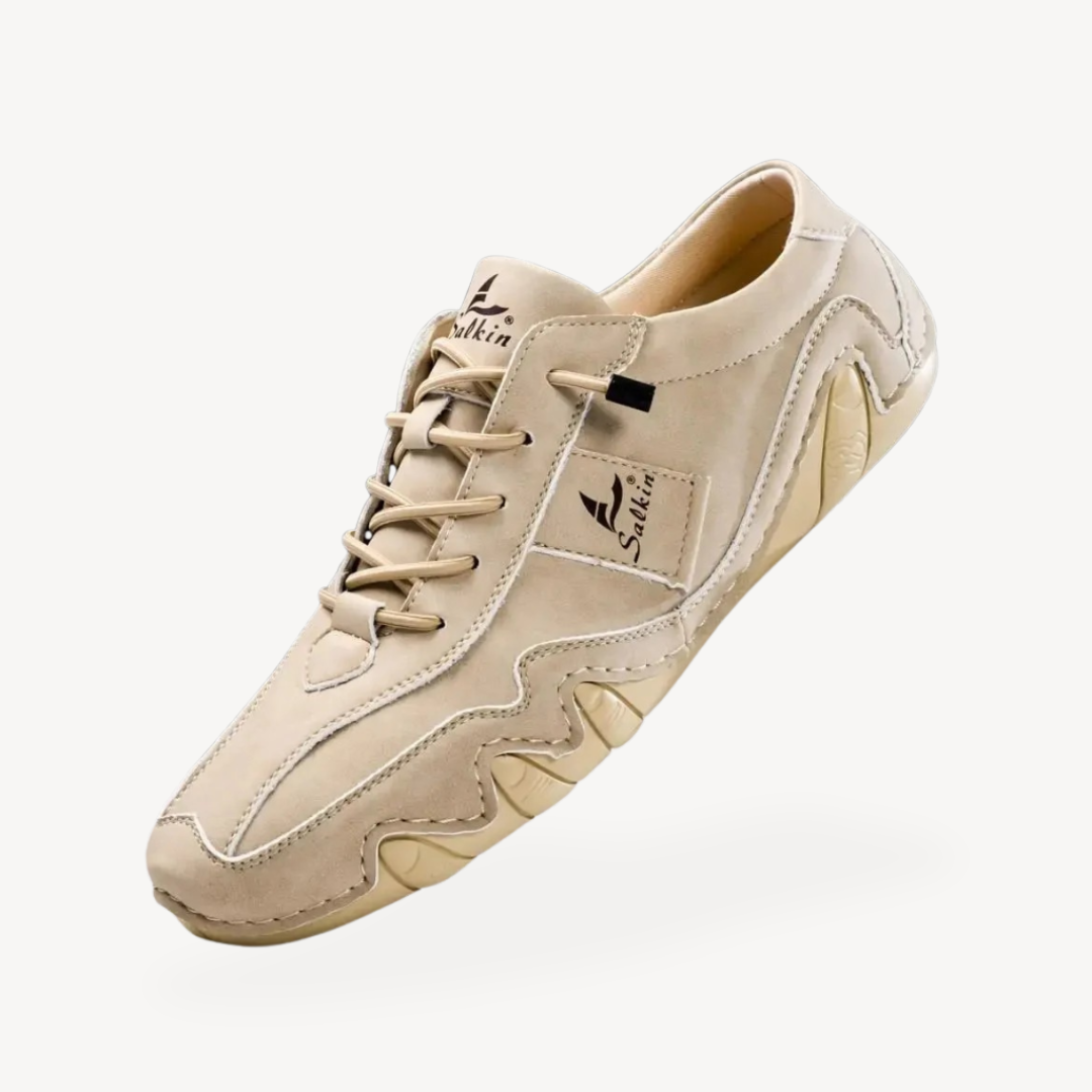 VogeLuxe | Men’s Smooth Leather Casual Sneaker