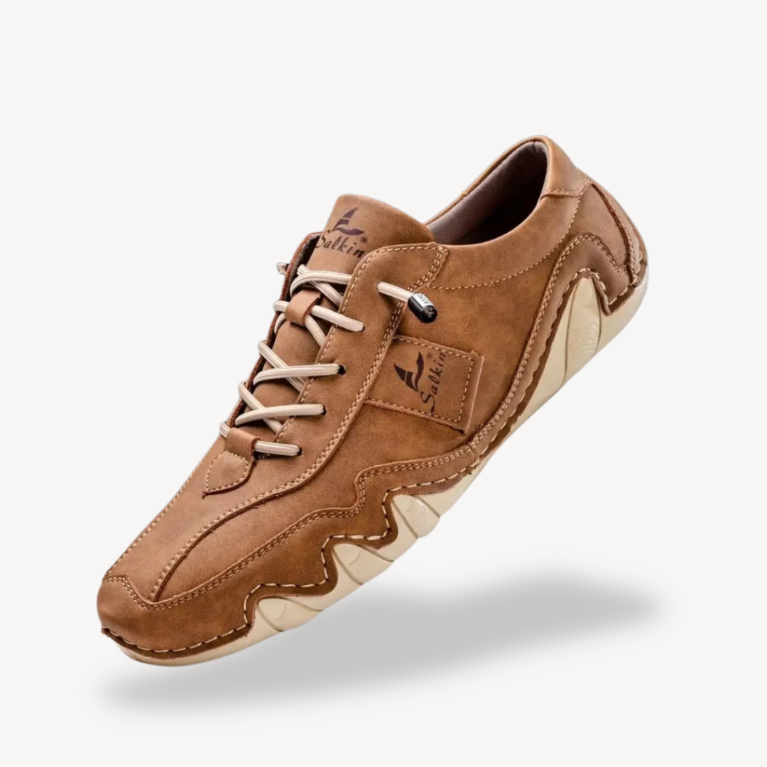 VogeLuxe | Men’s Smooth Leather Casual Sneaker