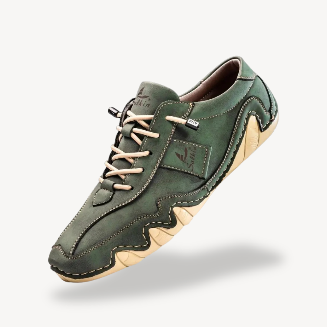 VogeLuxe | Men’s Smooth Leather Casual Sneaker