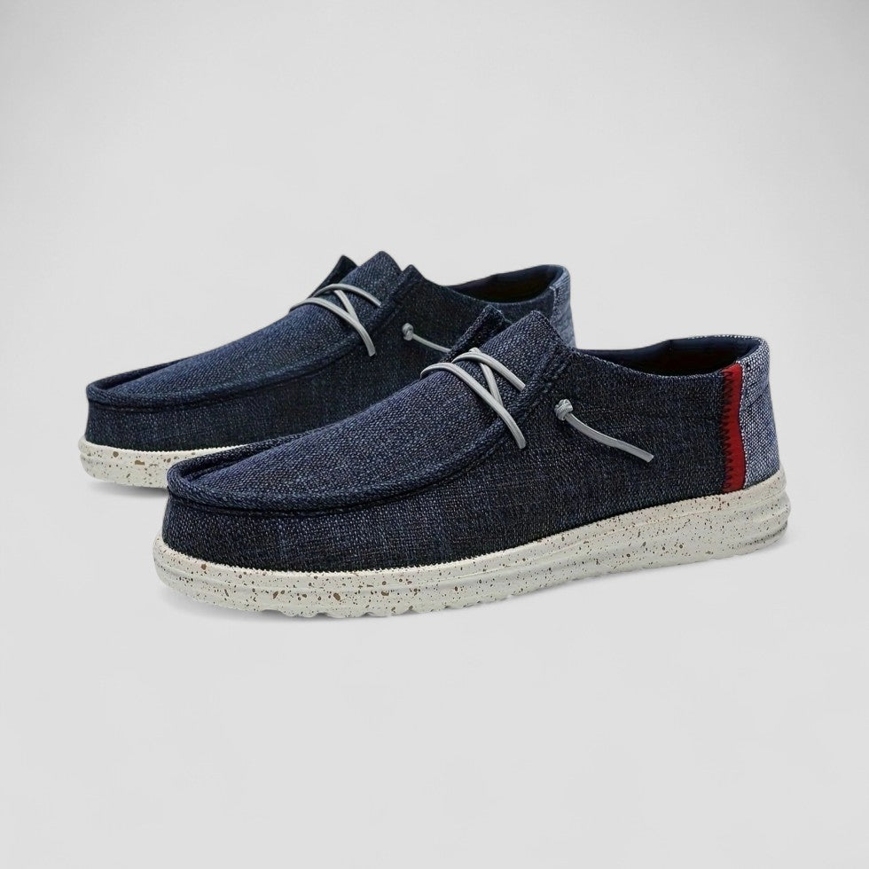 Men's Orthopedic Cotton Slip On Lightweight Woven Loafers