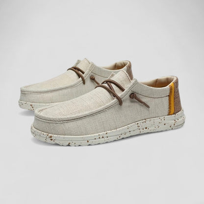 Men's Orthopedic Cotton Slip On Lightweight Woven Loafers