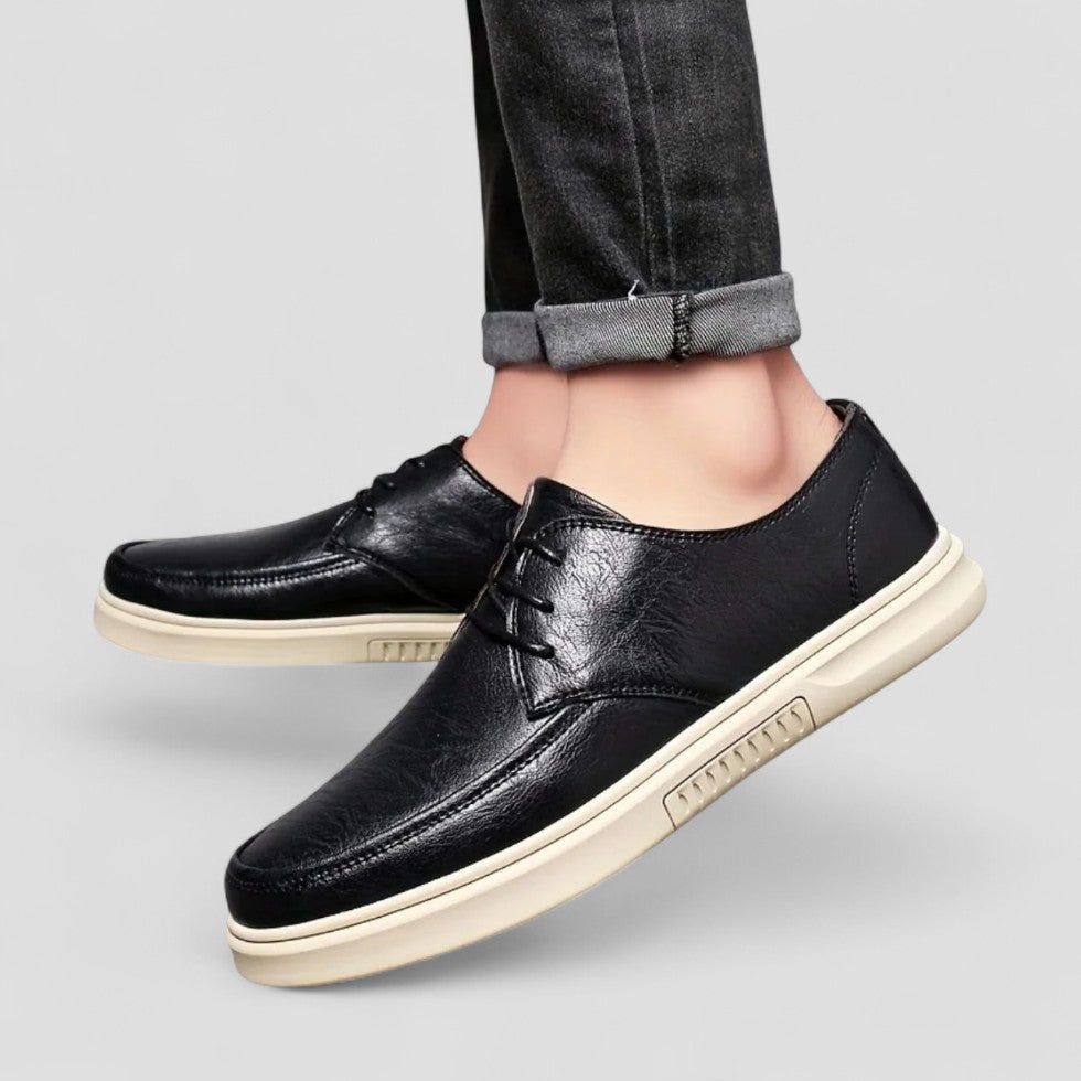 Men's Orthopedic Leather Business Casual Lace Up Shoes