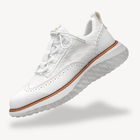 VogeLuxe | Men’s Lightweight Mesh Leather Sneakers