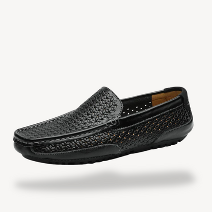 VogeLuxe | Men’s Vintage Perforated Slip-On Loafers