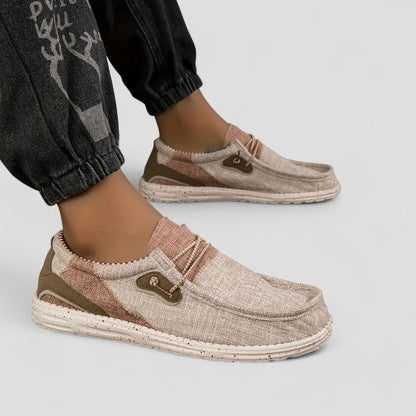 VogeLuxe | Men’s Casual Color-Block Slip-On Shoes