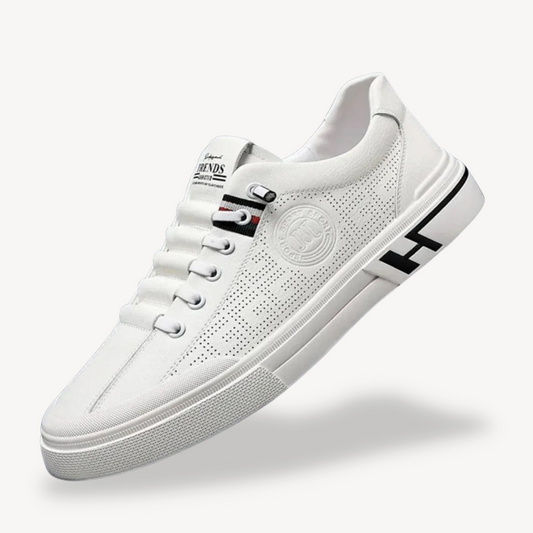 VogeLuxe | Men’s Breathable Slip On Leather Sneakers