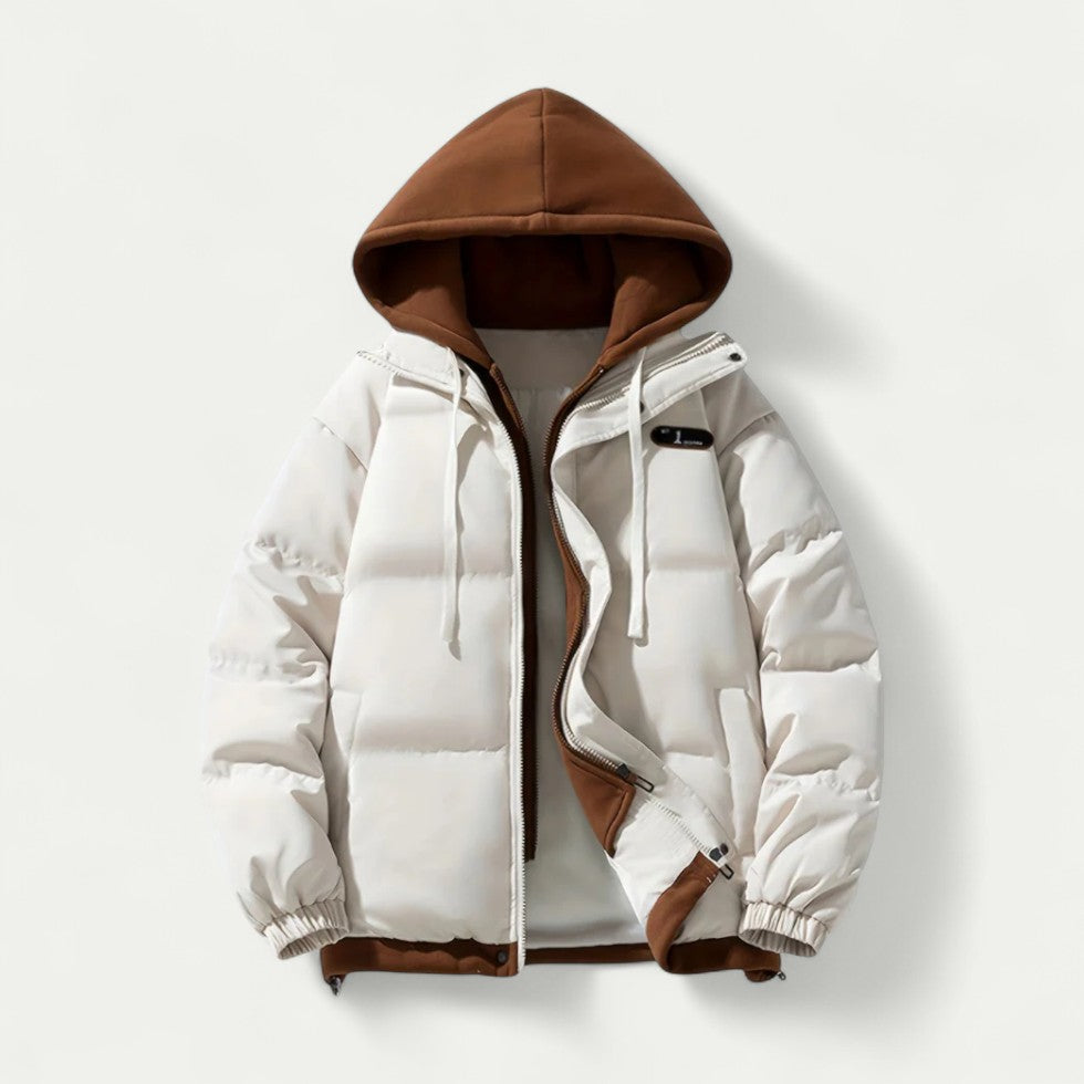 Men's Oversized Puffer Jacket with Hoodie 4