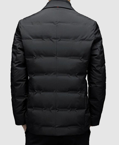 Men’s Padded Jacket with Notch Lapels – Smart Outerwear 3