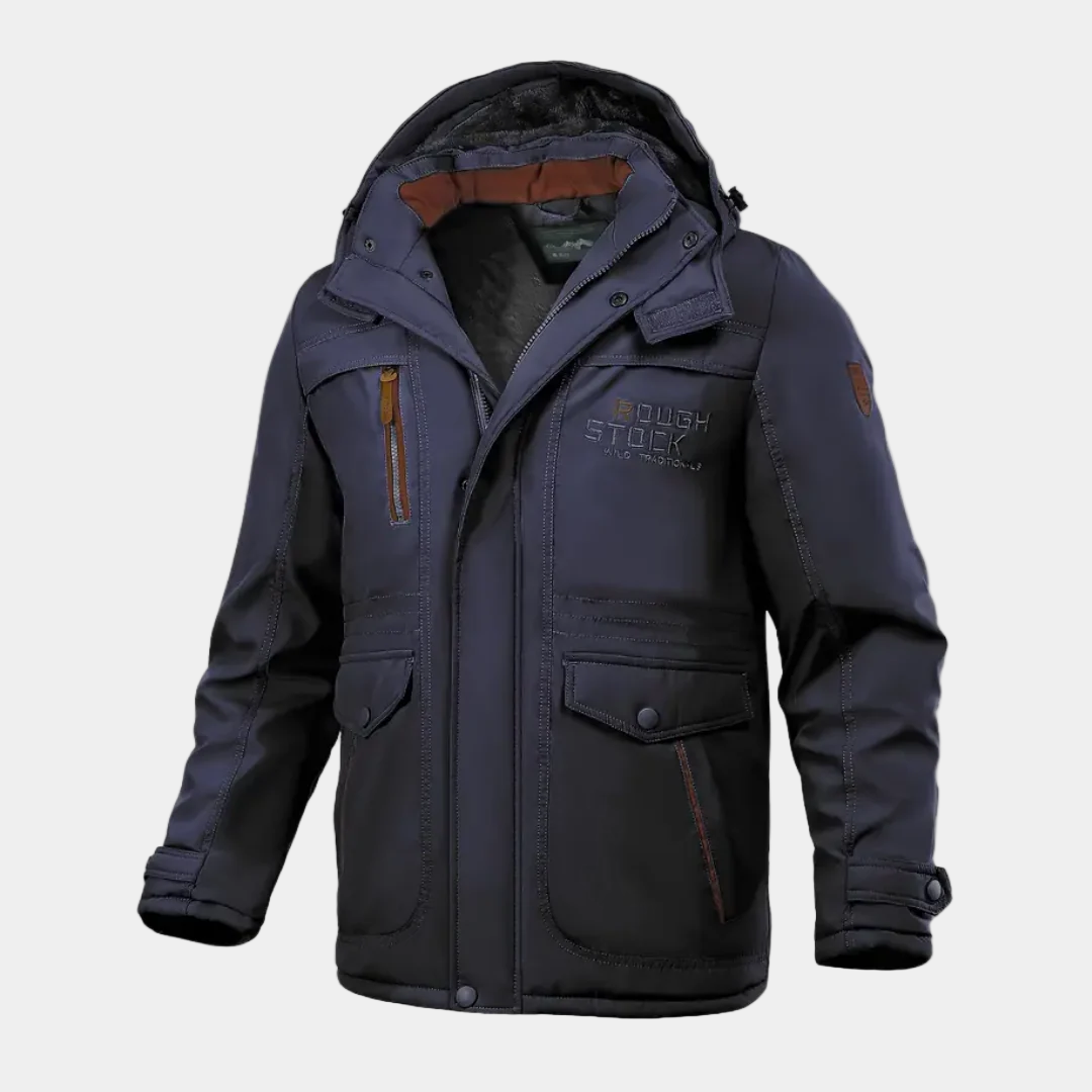Men’s Padded Winter Jacket with Hood – Warm, Comfortable & Functional 0