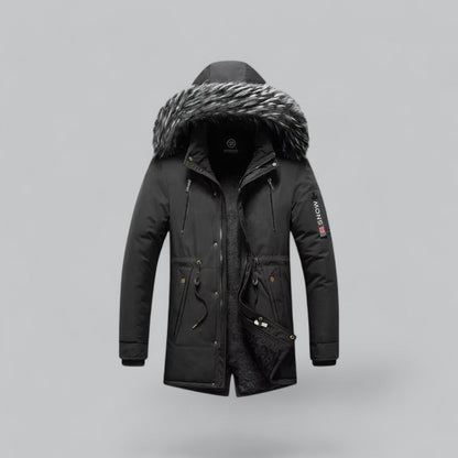 VogeLuxe | Men’s Faux Fur Hooded Winter Parka Jacket