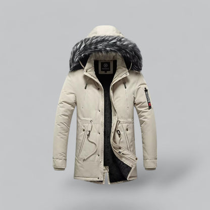 VogeLuxe | Men’s Faux Fur Hooded Winter Parka Jacket