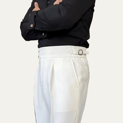 Men’s Pleated Trousers – Side-Tab Adjusters and Stretch Fit for Modern Tailoring 7