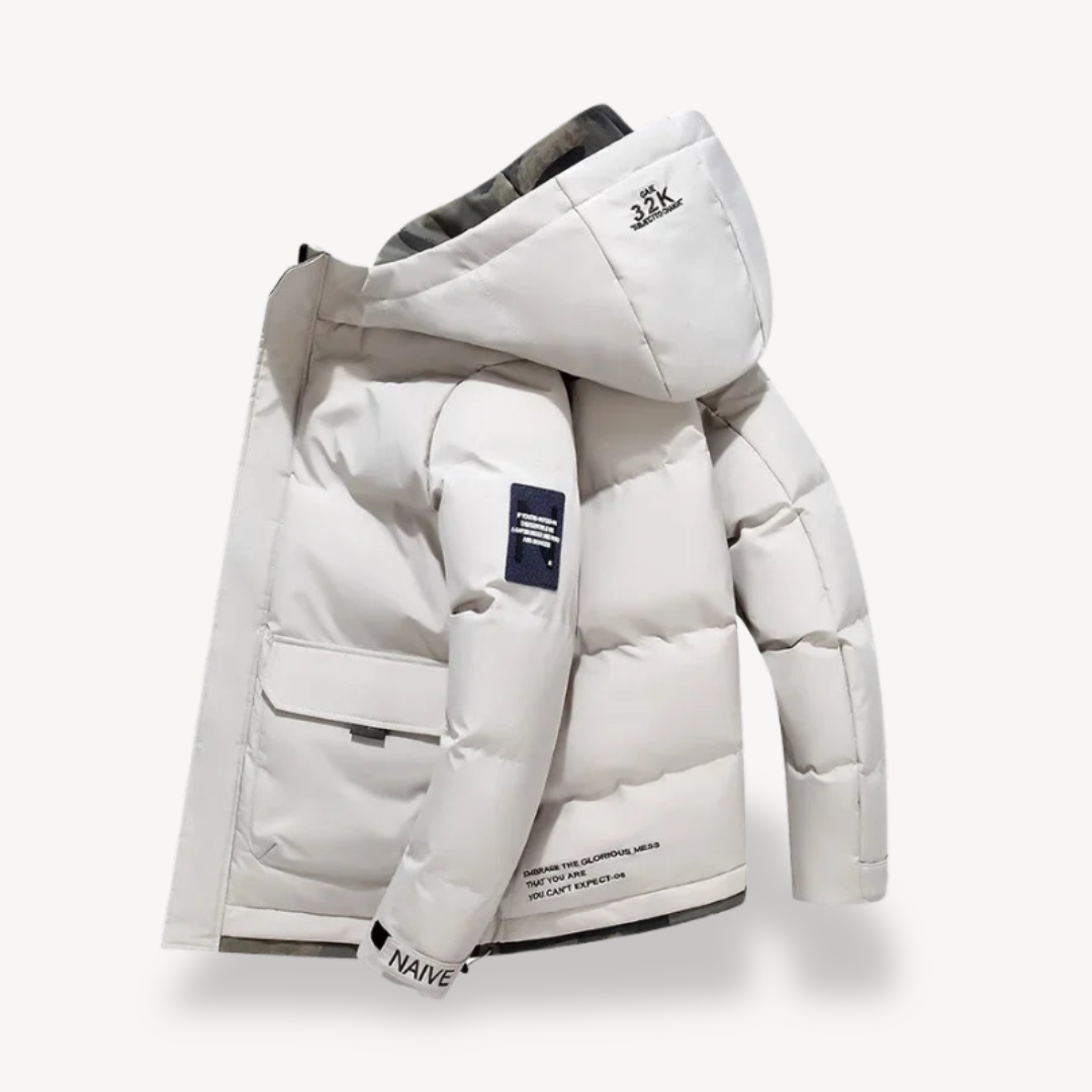 VogeLuxe | Men’s Modern Hooded Puffer Jacket